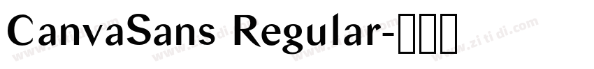 CanvaSans Regular字体转换